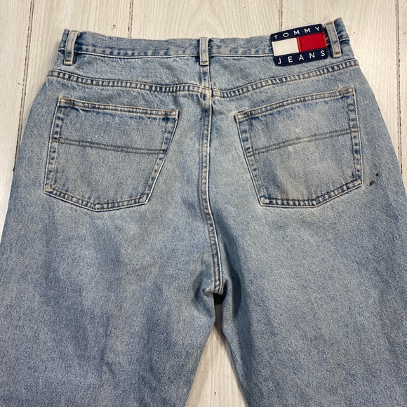 Vintage 90s Tommy Hilfiger Mens 36/30 Straight Jeans 100%cotton - Picture 11 of 11